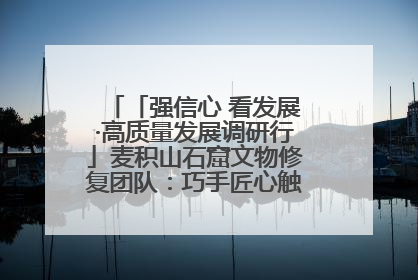 「强信心 看发展·高质量发展调研行」麦积山石窟文物修复团队：巧手匠心触摸“光阴的故事”