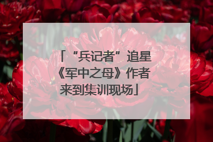“兵记者”追星《军中之母》作者来到集训现场