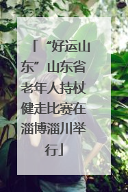 “好运山东”山东省老年人持杖健走比赛在淄博淄川举行