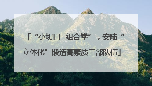 “小切口+组合拳”，安陆“立体化”锻造高素质干部队伍