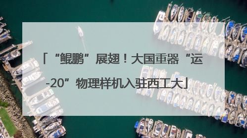 “鲲鹏”展翅！大国重器“运-20”物理样机入驻西工大