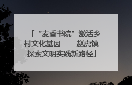 “麦香书院”激活乡村文化基因——赵虎镇探索文明实践新路径