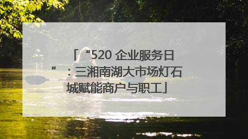“520 企业服务日”：三湘南湖大市场灯石城赋能商户与职工