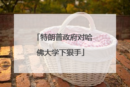 特朗普政府对哈佛大学下狠手
