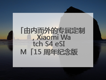 由内而外的专属定制，Xiaomi Watch S4 eSIM「15 周年纪念版」震撼登场