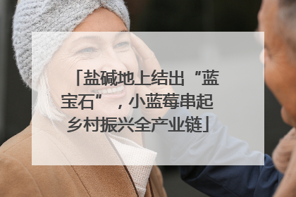盐碱地上结出“蓝宝石”，小蓝莓串起乡村振兴全产业链