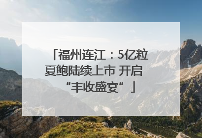 福州连江：5亿粒夏鲍陆续上市 开启“丰收盛宴”