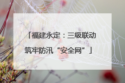 福建永定：三级联动筑牢防汛“安全网”