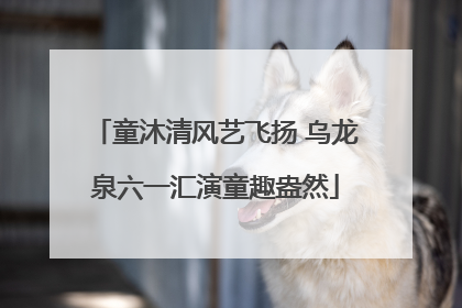 童沐清风艺飞扬 乌龙泉六一汇演童趣盎然