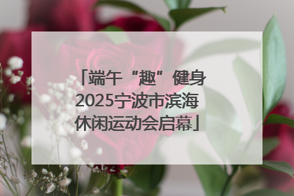 端午“趣”健身 2025宁波市滨海休闲运动会启幕