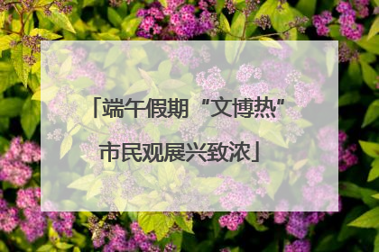 端午假期“文博热” 市民观展兴致浓