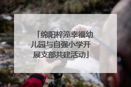 绵阳梓潼幸福幼儿园与自强小学开展支部共建活动
