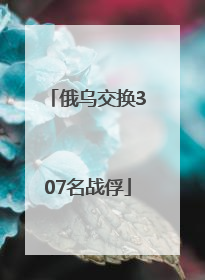 俄乌交换307名战俘