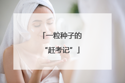 一粒种子的“赶考记”