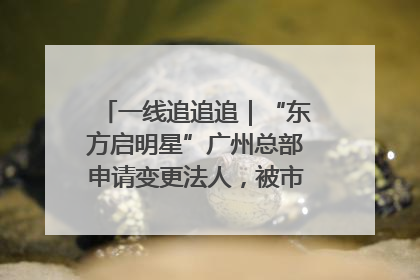 一线追追追｜“东方启明星”广州总部申请变更法人，被市场监管部门限制