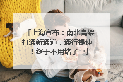 上海宣布：南北高架打通新通道，通行提速！终于不用堵了→
