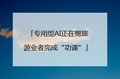专用型AI正在帮旅游业者完成“功课”