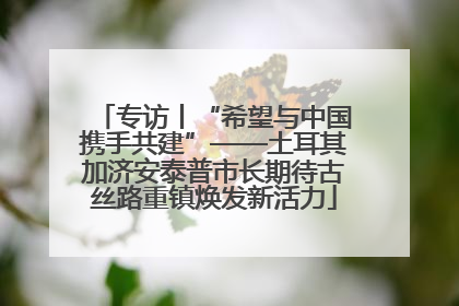 专访丨“希望与中国携手共建”——土耳其加济安泰普市长期待古丝路重镇焕发新活力