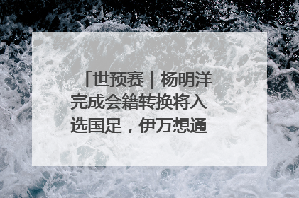 世预赛｜杨明洋完成会籍转换将入选国足，伊万想通了要打双后腰？