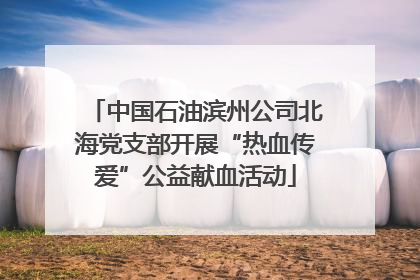 中国石油滨州公司北海党支部开展“热血传爱”公益献血活动