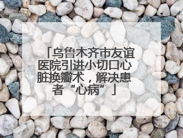 乌鲁木齐市友谊医院引进小切口心脏换瓣术，解决患者“心病”