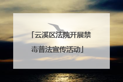 云溪区法院开展禁毒普法宣传活动