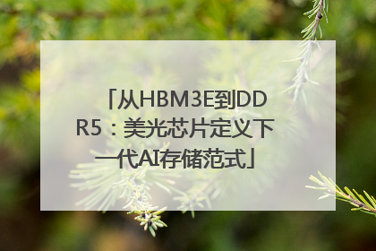从HBM3E到DDR5：美光芯片定义下一代AI存储范式