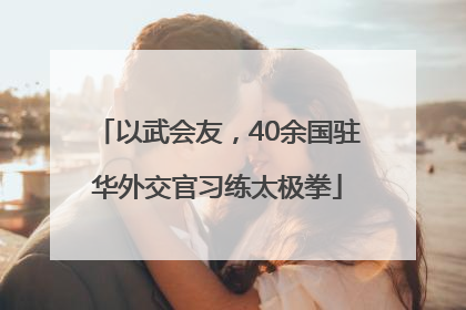 以武会友，40余国驻华外交官习练太极拳