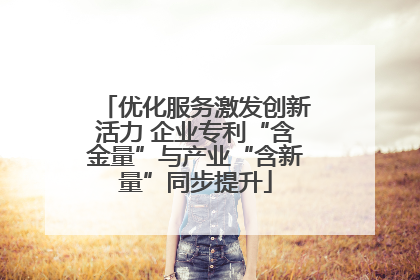 优化服务激发创新活力 企业专利“含金量”与产业“含新量”同步提升