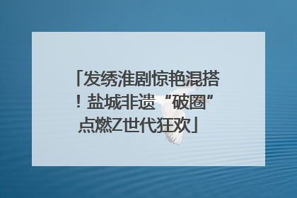 发绣淮剧惊艳混搭！盐城非遗“破圈”点燃Z世代狂欢