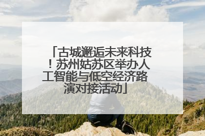古城邂逅未来科技！苏州姑苏区举办人工智能与低空经济路演对接活动