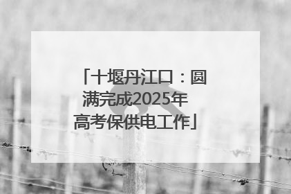 十堰丹江口：圆满完成2025年高考保供电工作