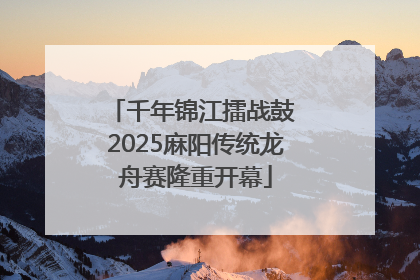千年锦江擂战鼓 2025麻阳传统龙舟赛隆重开幕