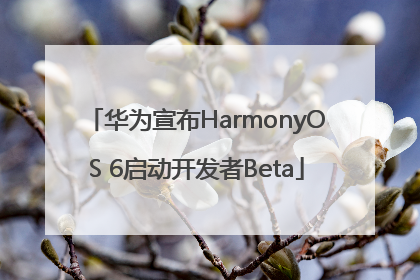 华为宣布HarmonyOS 6启动开发者Beta