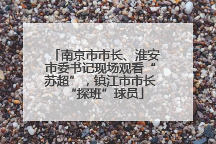 南京市市长、淮安市委书记现场观看“苏超”，镇江市市长“探班”球员
