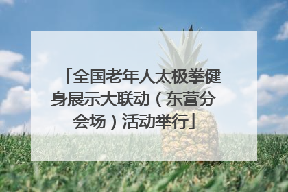 全国老年人太极拳健身展示大联动（东营分会场）活动举行