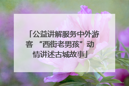 公益讲解服务中外游客 “西街老男孩”动情讲述古城故事