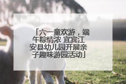 六一童欢游，端午粽情浓 宜宾江安县幼儿园开展亲子趣味游园活动