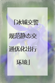 冰城交警规范静态交通优化出行环境