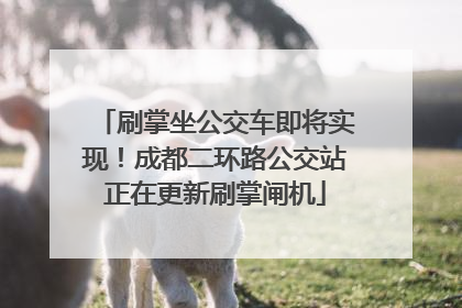 刷掌坐公交车即将实现！成都二环路公交站正在更新刷掌闸机