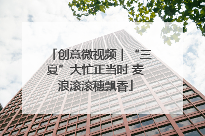 创意微视频｜“三夏”大忙正当时 麦浪滚滚穗飘香