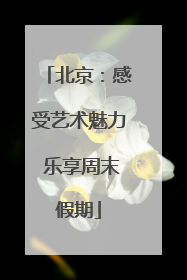 北京：感受艺术魅力 乐享周末假期