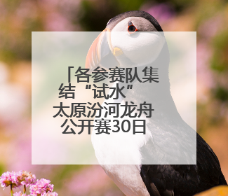 各参赛队集结“试水” 太原汾河龙舟公开赛30日揭幕