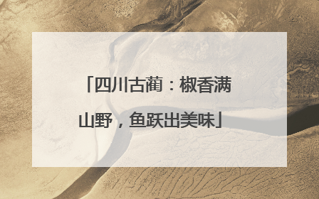 四川古蔺：椒香满山野，鱼跃出美味