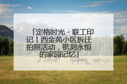定格时光・联工印记丨西金苑小区拆迁拍照活动，镌刻永恒的家园记忆