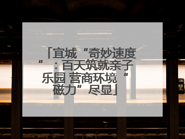 宜城“奇妙速度”：百天筑就亲子乐园 营商环境“磁力”尽显