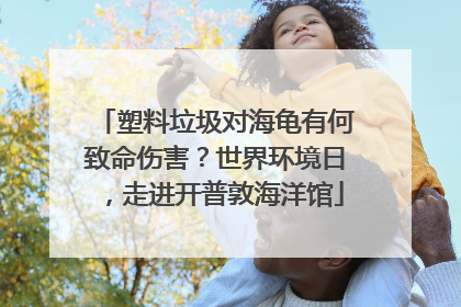 塑料垃圾对海龟有何致命伤害？世界环境日，走进开普敦海洋馆