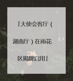 大使会客厅（湖南厅）在雨花区揭牌启用