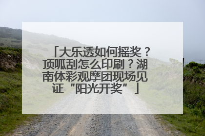 大乐透如何摇奖？顶呱刮怎么印刷？湖南体彩观摩团现场见证“阳光开奖”