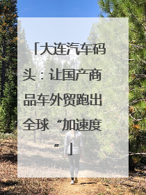 大连汽车码头：让国产商品车外贸跑出全球“加速度”